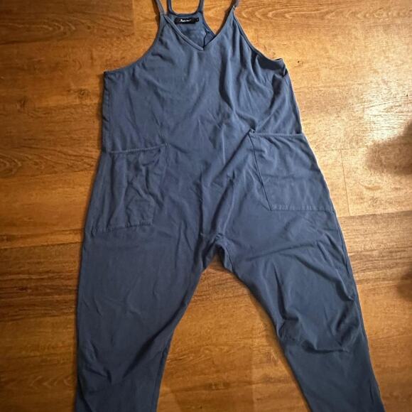 Automet Navy Blue Jumpsuit Women Size M - Picture 3 of 6